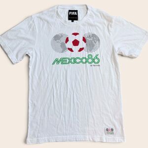 FIFA Classics Mexico 86 World Cup Graphic Tee Small Soccer Football Retro Futbol